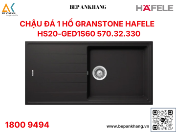 Chậu đá 1 hố Grandstone (Thạch Anh) Hafele HS20 - GED1S60 ( 570.32.330 )